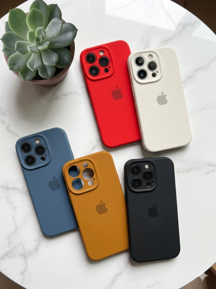 Capa Case Silicone Aveludado Colorido Linha 17 CÂMERA FECHADO - Imagem 2