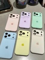 Capa Case Silicone Aveludado Colorido Linha 17 CÂMERA FECHADO