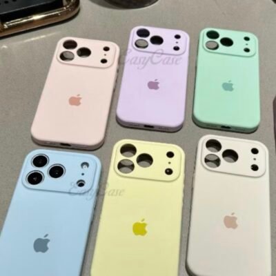 Capa Case Silicone Aveludado Colorido Linha 17 CÂMERA FECHADO