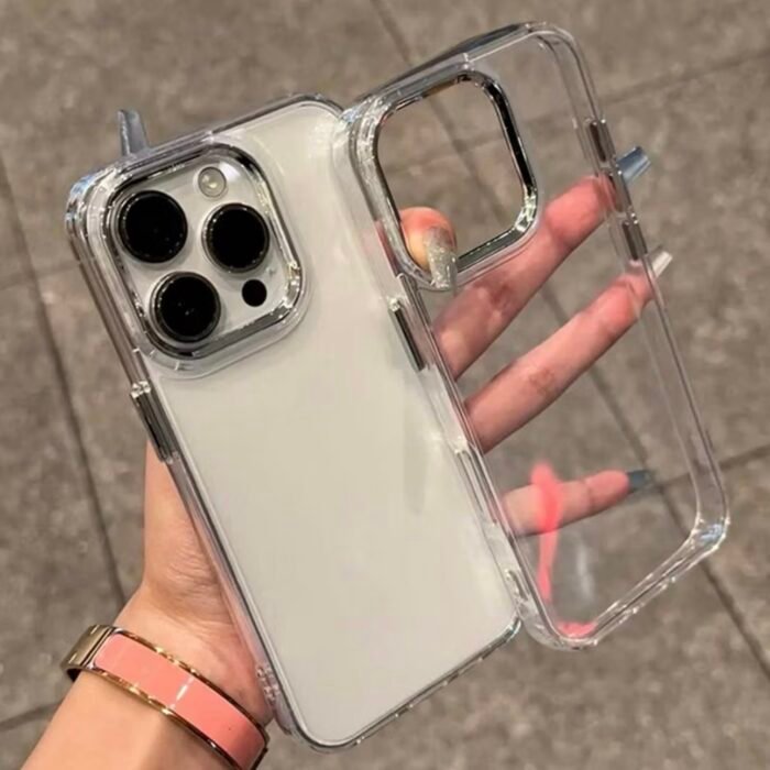 Capa Space Cristal Transparente Metálica Android Motorola - Imagem 3