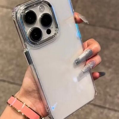 Capa Space Cristal Transparente Metálica Android Samsung