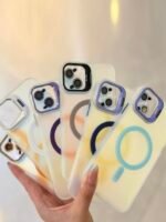 Capa Premium Reflexo MagSafe com Suporte na Câmera e Película de Lente