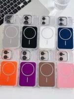 Capa Premium Color MagSafe com Suporte na Câmera e Película de Lente