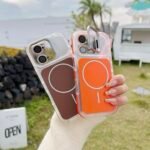 Capa Premium Color MagSafe com Suporte na Câmera e Película de Lente - Imagem 18