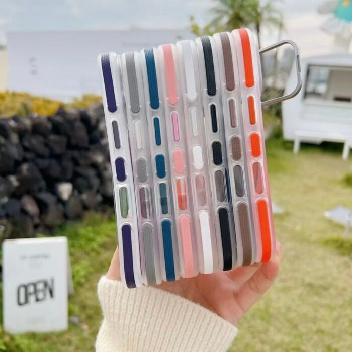 Capa Premium Color MagSafe com Suporte na Câmera e Película de Lente - Imagem 17