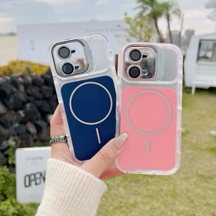 Capa Premium Color MagSafe com Suporte na Câmera e Película de Lente - Imagem 16