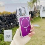 Capa Premium Color MagSafe com Suporte na Câmera e Película de Lente - Imagem 14