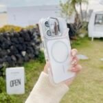 Capa Premium Color MagSafe com Suporte na Câmera e Película de Lente - Imagem 13