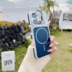 Capa Premium Color MagSafe com Suporte na Câmera e Película de Lente - Imagem 11