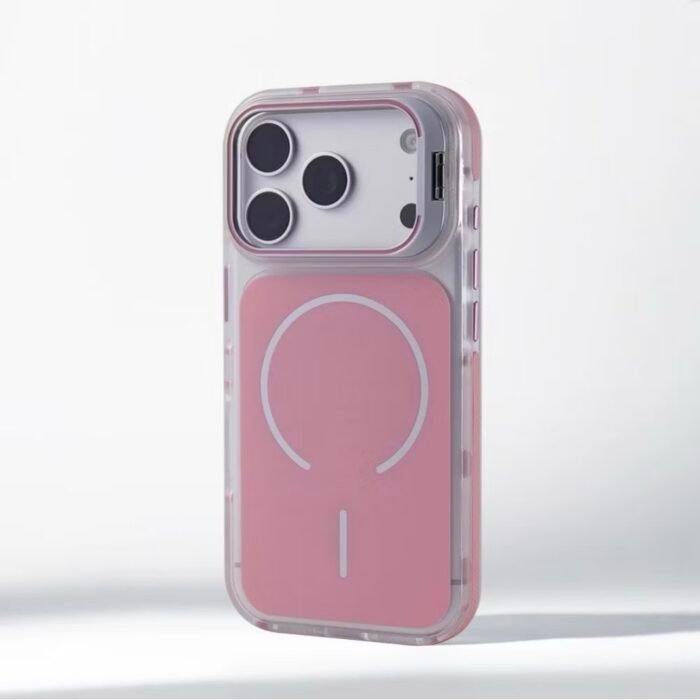 Capa Premium Color MagSafe Linha 17 com Suporte na Câmera e Película de Lente - Imagem 13