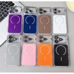 Capa Premium Color MagSafe Linha 17 com Suporte na Câmera e Película de Lente - Imagem 7