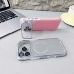 Capa Premium Color MagSafe Linha 17 com Suporte na Câmera e Película de Lente - Imagem 9