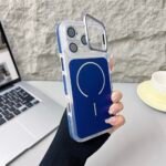 Capa Premium Color MagSafe Linha 17 com Suporte na Câmera e Película de Lente - Imagem 4