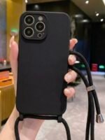 Capa Silicone com Cordão Câmera Fechada
