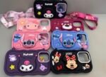 Capa Silicone Personagem Fofinho com Alça Bolsinha e Suporte Pop Socket - Imagem 7
