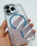 Capa Premium Glitter MagSafe Linha 17 Suporte com Película de Lente - Imagem 3