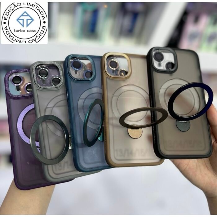 Capa Premium 360 Suporte Magsafe Giratório com Película de Câmera - Imagem 8