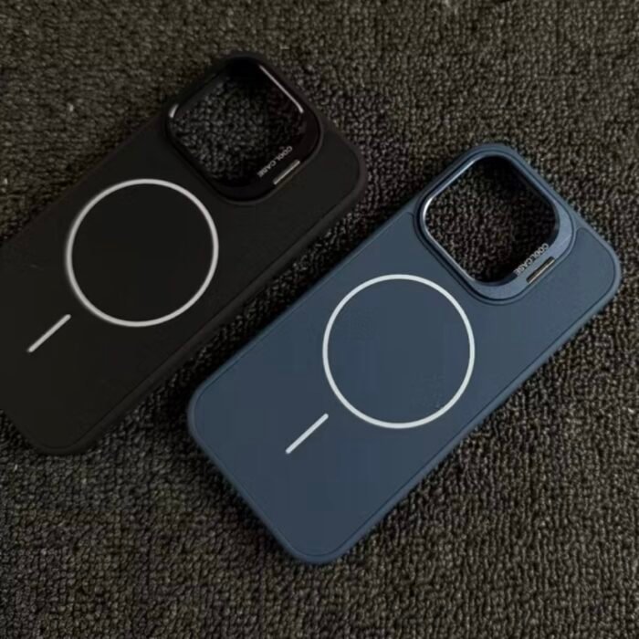 Capa Premium Acrílica Magsafe Linha 17 com Suporte na Câmera e Película de Lente - Imagem 6