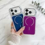 Capa Premium Color MagSafe com Suporte na Câmera e Película de Lente - Imagem 20