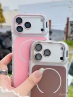 Capa Premium Color MagSafe com Suporte na Câmera e Película de Lente - Imagem 19