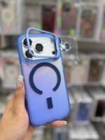 Capa Premium Holográfica Linha 17 Magsafe com Suporte na Câmera e Película de Lente - Imagem 3