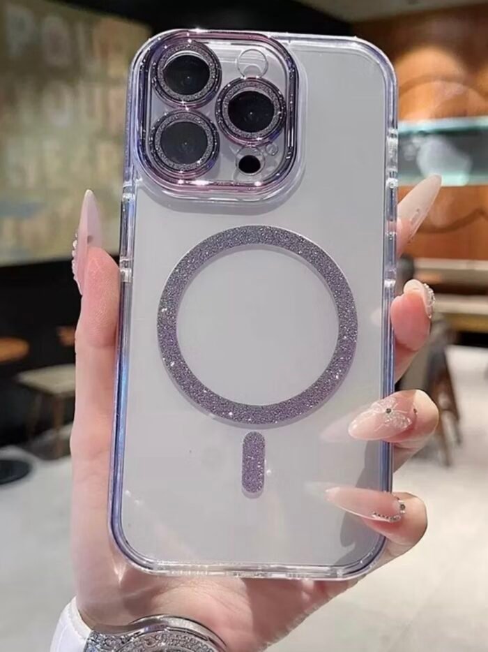 Capa Glitter MagSafe Câmera Fechada - Imagem 9