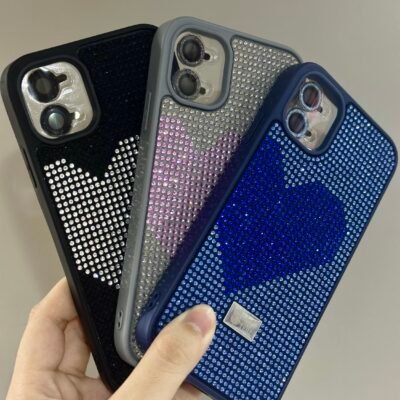 Capa Shine Lux Coração com Película de Lente