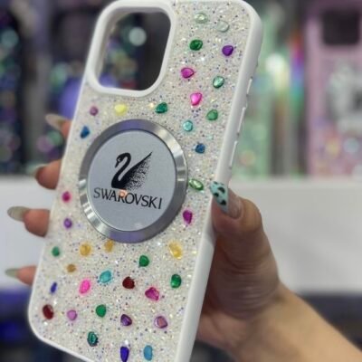 Capa Luxo pedrinha Swaroviski com brilho colorido