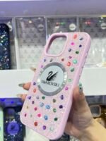 Capa Luxo pedrinha Swaroviski com brilho colorido - Imagem 4