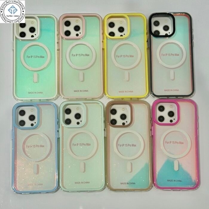 Capa Borda Colorida Holográfica MagSafe - Imagem 6