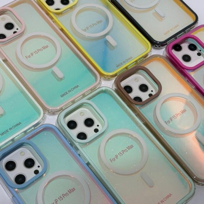 Capa Borda Colorida Holográfica MagSafe - Imagem 5