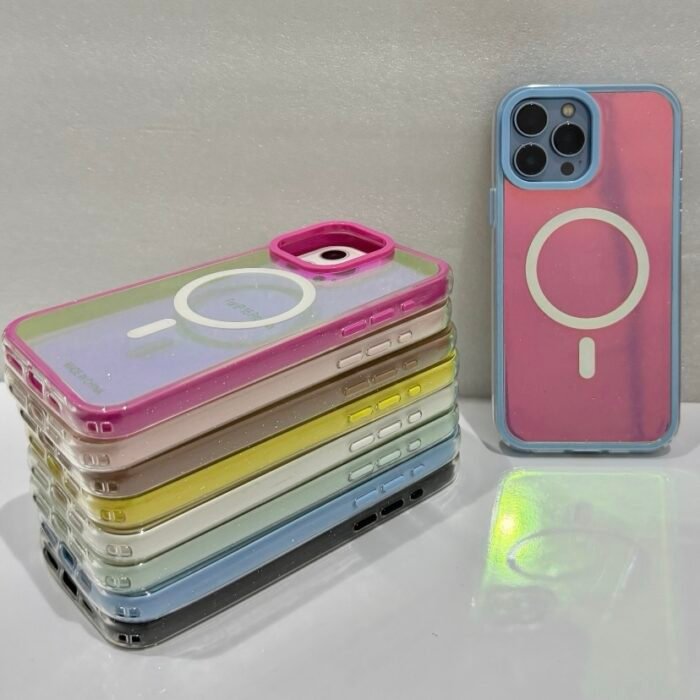 Capa Borda Colorida Holográfica MagSafe - Imagem 4