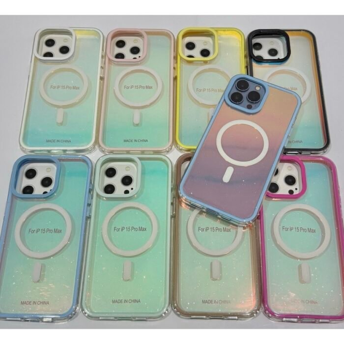 Capa Borda Colorida Holográfica MagSafe - Imagem 2