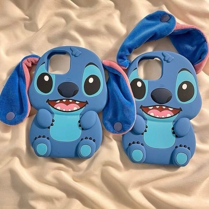 Capa Personagem com Suporte Alça Orelha Silicone Emborrachado - Imagem 3