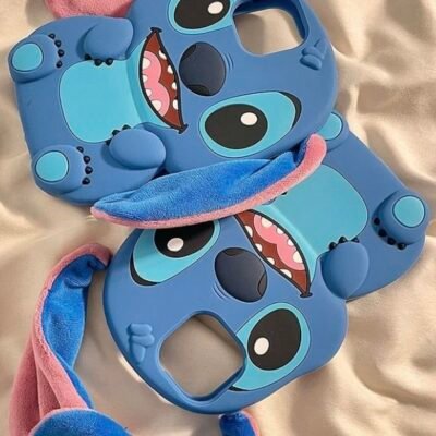 Capa Personagem com Suporte Alça Orelha  Silicone Emborrachado