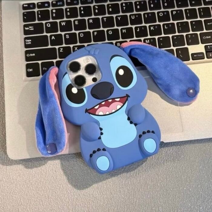 Capa Personagem com Suporte Alça Orelha Silicone Emborrachado - Imagem 5