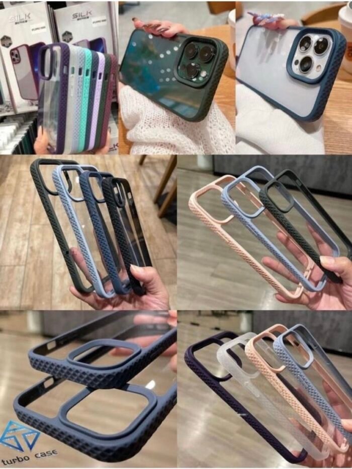 Capa Silk Borda Silicone Antiderrapante iPhone - Imagem 19