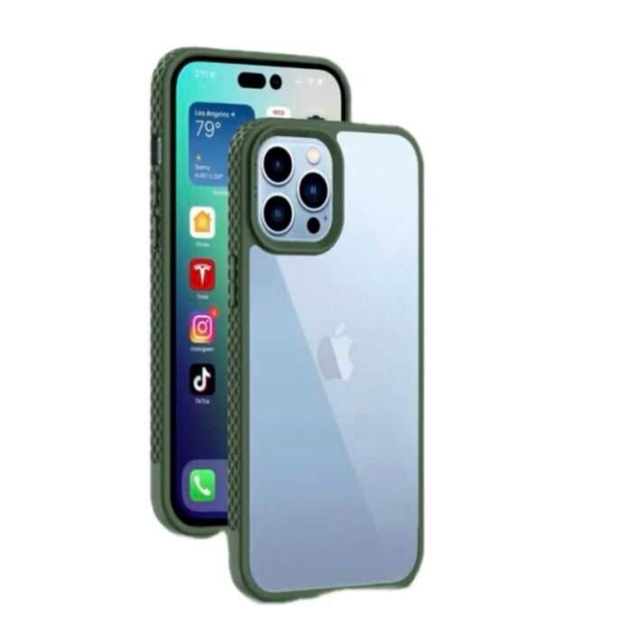 Capa Silk Borda Silicone Antiderrapante iPhone - Imagem 3