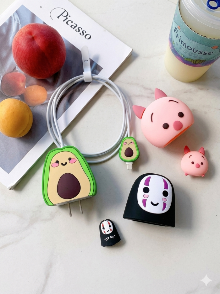 Protetor de Carregador Personagem Fonte e Cabo - Imagem 4