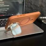 Capa Premium Couro Linha 17 MagSafe com Suporte Janela - Imagem 4