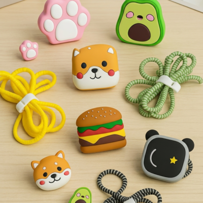 Protetor Carregador Personagem Kit Completo