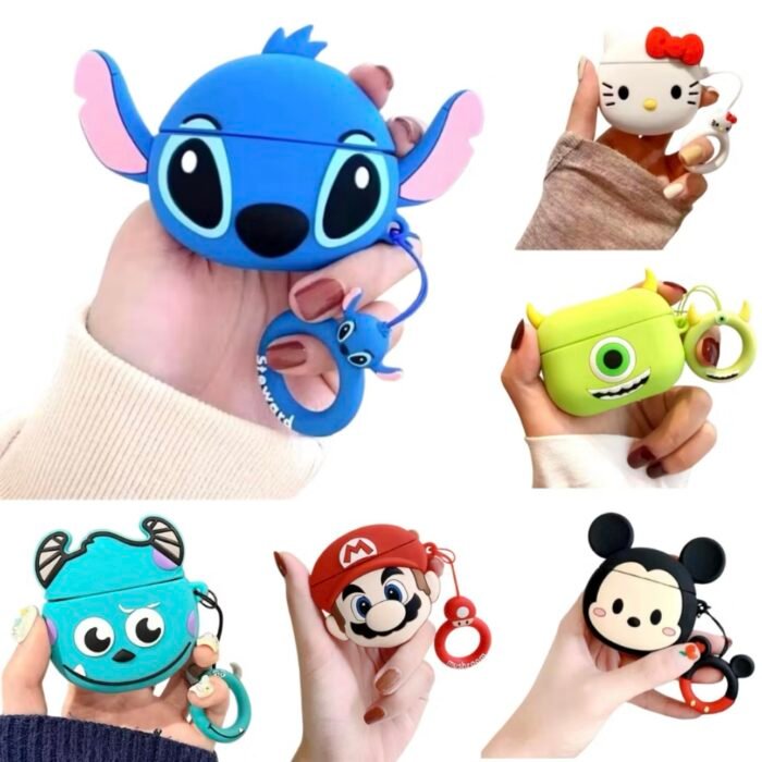 Capa de Fone Personagem Silicone com Gancho - Imagem 3