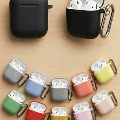 Capa de Fone Aveludada Lisa Silicone Com Gancho