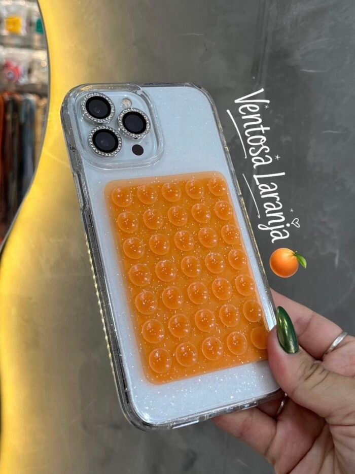 Ventosa Glitter Adesivo Colorido Grande - Imagem 4