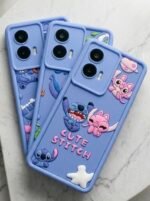 Capa Personagem Stitch Silicone Câmera Fechada Android Samsung