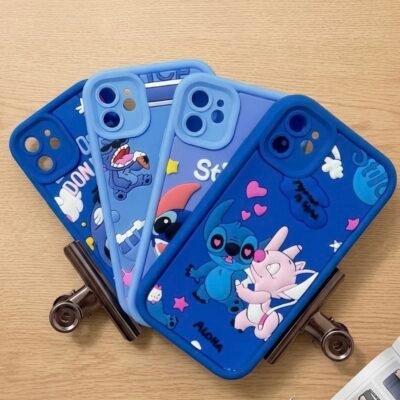 Capa Personagem Stitch Silicone Câmera Fechada Android Realme