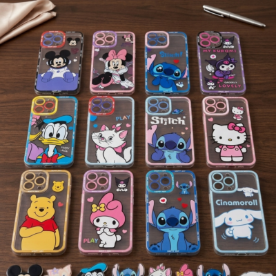Capa Transparente Personalizado com Pop Câmera Fechada iPhone