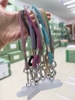 Cordão Strass Total Fecho Coração Pulso - Imagem 2