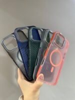 Capa Premium Listras Fosca MagSafe com Suporte na Câmera e Película de Lente - Imagem 5