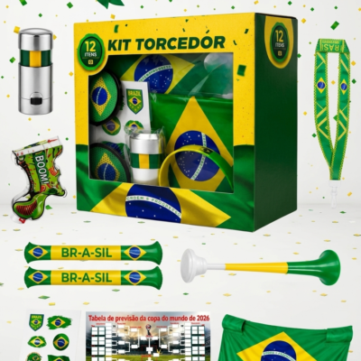 Kit Torcedor para Copa com 12 itens
